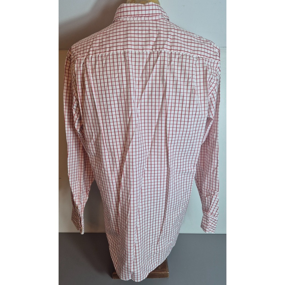 Southern Tide Mens UGA Georgia Bulldogs Button-Up Shirt Large Red White Check - Picture 3 of 5